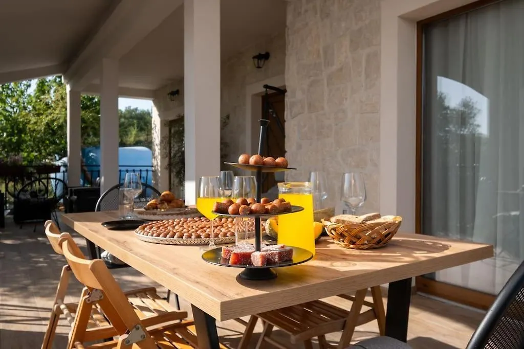 New! Beautiful Stone Villa In Eco Olive Grove Posedarje