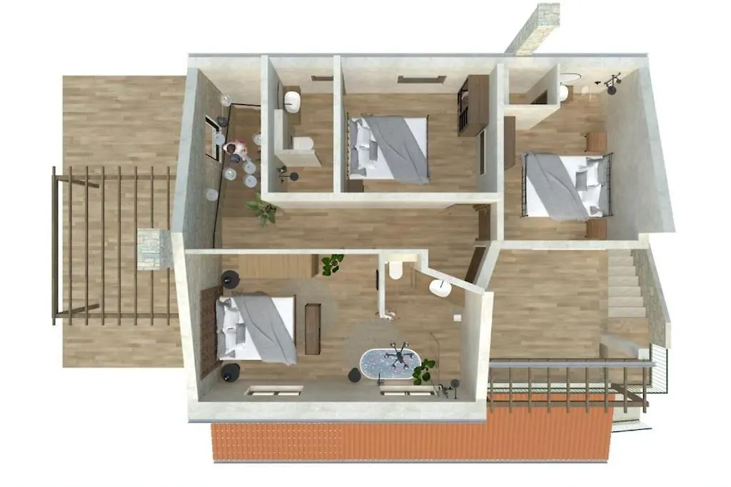 New! Beautiful Stone Villa In Eco Olive Grove Posedarje