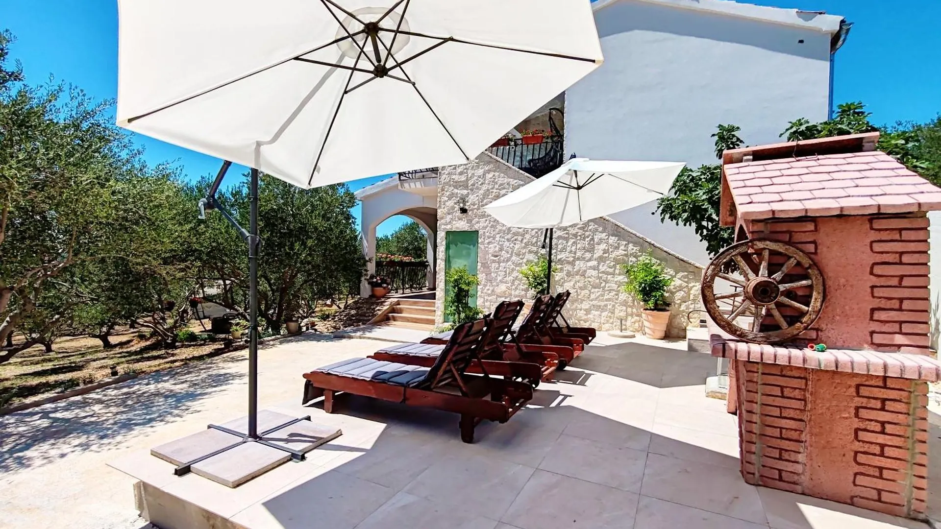 New! Beautiful Stone Villa In Eco Olive Grove Posedarje Croatia