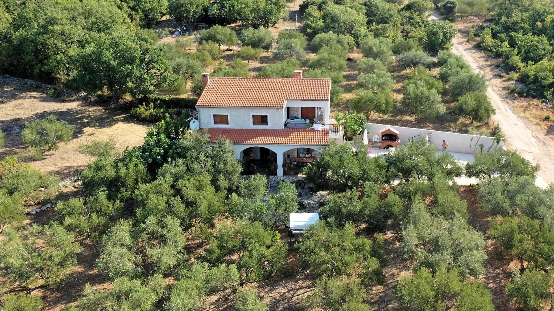 New! Beautiful Stone Villa In Eco Olive Grove Posedarje