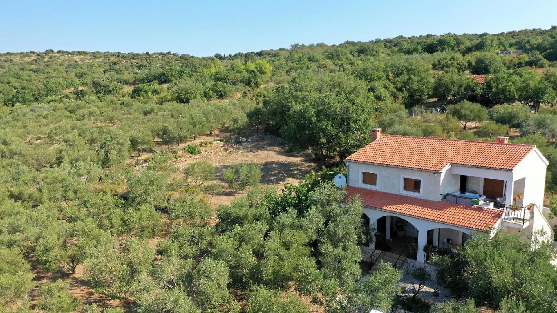 New! Beautiful Stone Villa In Eco Olive Grove Posedarje